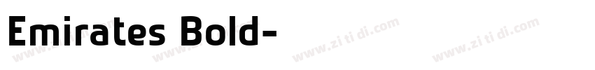 Emirates Bold字体转换